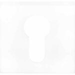 Cilinderplaatje SQUARE LSQBY50B Mat Wit