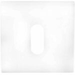 Sleutelplaatje SQUARE LSQBN50B Mat Wit