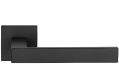 Deurkruk SQUARE LSQIV-G op rozet Mat Zwart