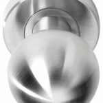 Voordeurknop BASICS LB55V Vast op Rozet RVS