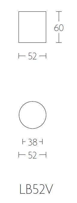 Voordeurknop BASICS LB52V Vast mat zwart - Afbeelding 2