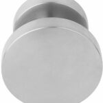 Voordeurknop BASICS LB701V Vast op Rozet RVS