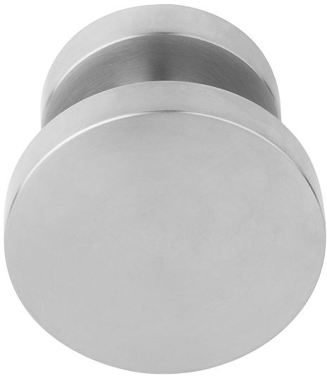 Voordeurknop BASICS LB701V Vast op Rozet RVS