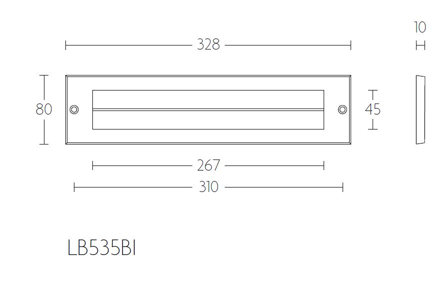 Binnen Briefplaat BASICS LB535BI mat rvs - Afbeelding 2