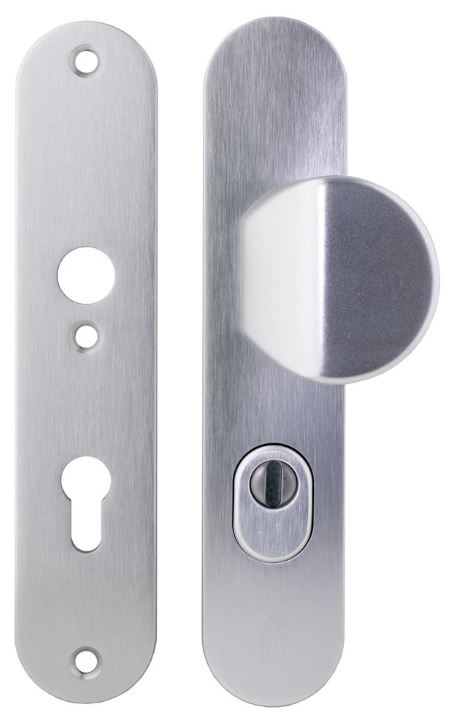 Buva Voordeurgarnituur PC72 met Kerntrekbeveiliging Serie 3500 SKG3 Aluminium F1