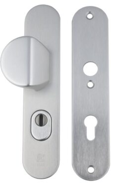 Buva Voordeurgarnituur met Kerntrekbeveiliging Serie 3500 PC72 SKG*** Aluminium F1