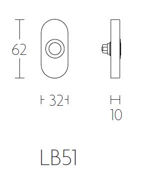 Beldrukker BASICS LB51 mat rvs - Afbeelding 2