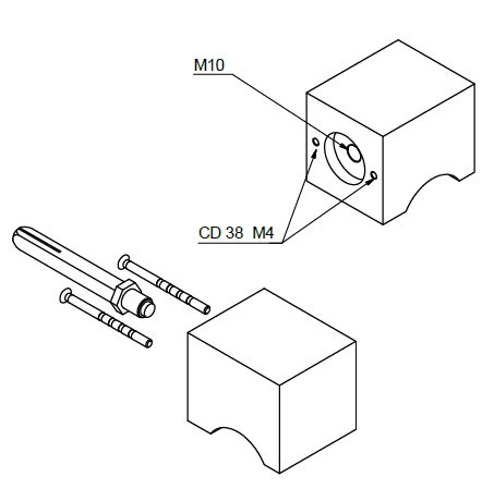 Voordeurknop SQUARE LSQ51V mat zwart - Afbeelding 2