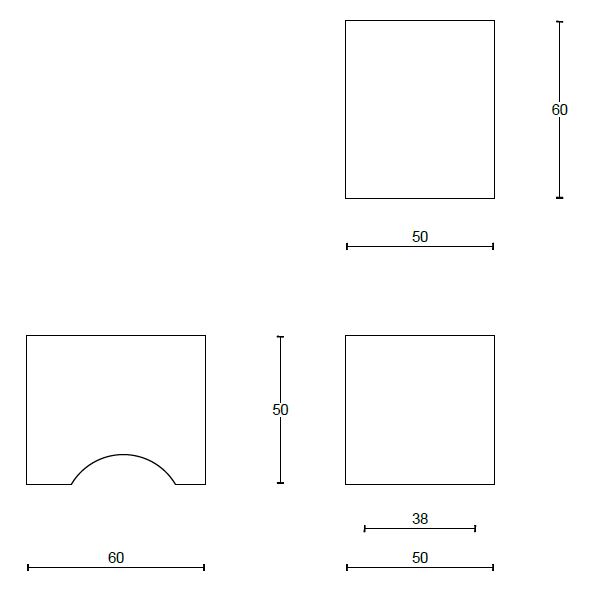 Voordeurknop SQUARE LSQ51V mat zwart - Afbeelding 3