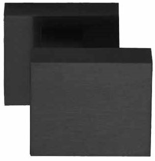 Voordeurknop SQUARE LSQ60V Vast Excentrisch Mat Zwart