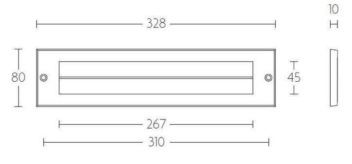 Binnen Briefplaat mat rvs - Afbeelding 2
