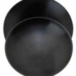 Voordeurknop BASIC LB80V Vast op Rozet PVD Gunmetal