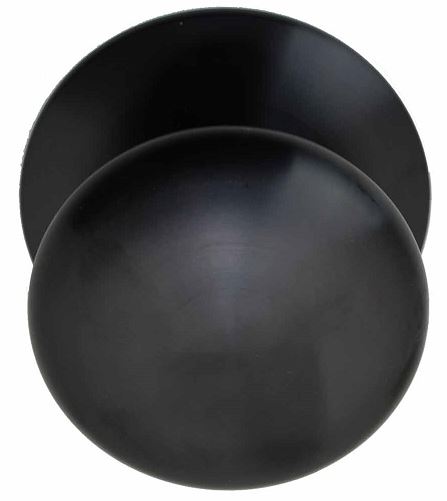 Voordeurknop BASIC LB80V Vast op Rozet PVD Gunmetal