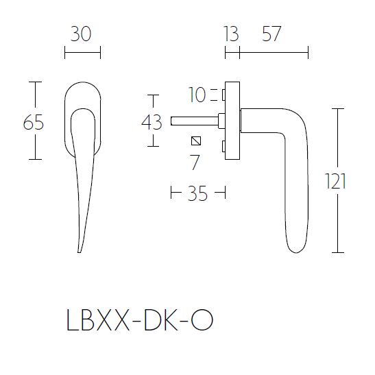 Draaikiepgarnituur BASICS LBXXDK-O links mat zwart - Afbeelding 2
