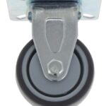 Bokwiel met bevestigingsplaat 50 mm