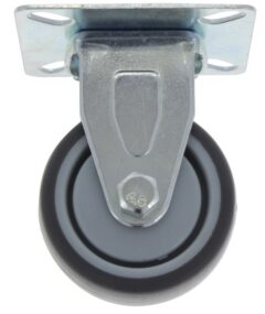 Bokwiel met bevestigingsplaat 75 mm