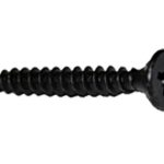 10 stuks Starx houtschroef platkop 5.0 x 50 mm Zwart