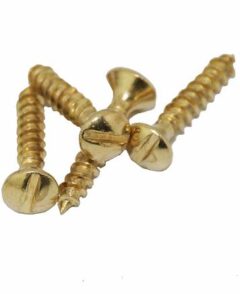 20 Houtschroeven Timeless 3,5x20 Staal Vermessingd