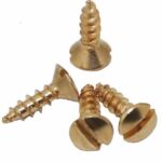 20 Houtschroeven Timeless 3,5x12 Staal Vermessingd