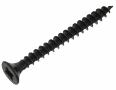 10 stuks Starx Spaanplaatschroef Zwart Gelakt 3.0 x 25 mm