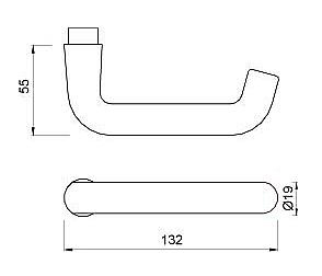 Ami Deurkruk Coupemodel Aluminium Zwart