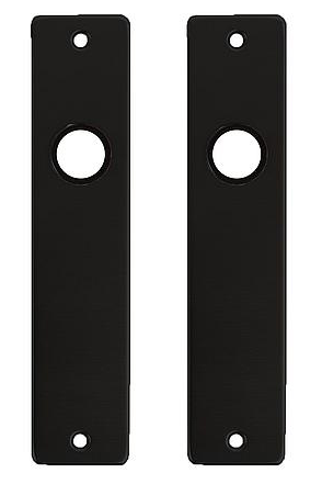 Ami Kortschild Blind Aluminium Zwart