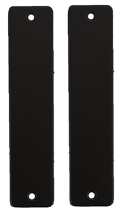 Ami kortschild geheel Blind aluminium zwart - Afbeelding 2