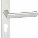 Deurkruk London op schild Ovaal PC55 Aluminium