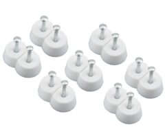 24 Starx kastplankdragers met afgeplat steunvlak, nagel Ø15 mm-dik 7 mm wit