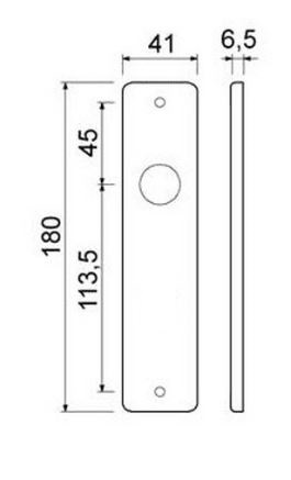 Ami kortschild Blind aluminium zwart - Afbeelding 4