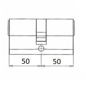 Veiligheidscilinder S2 SKG2 50/50 - Afbeelding 2