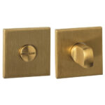 Intersteel wc-sluiting verdekt 53x53x6mm met stift 6-8mm PVD messing mat