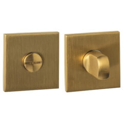 Intersteel wc-sluiting verdekt 53x53x6mm met stift 6-8mm PVD messing mat