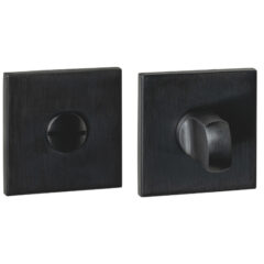 Intersteel wc-sluiting verdekt 53x53x6mm met stift 6-8mm PVD zwart