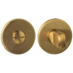 Intersteel wc-sluiting verdekt ø52x6mm met stift 6-8mm PVD messing mat