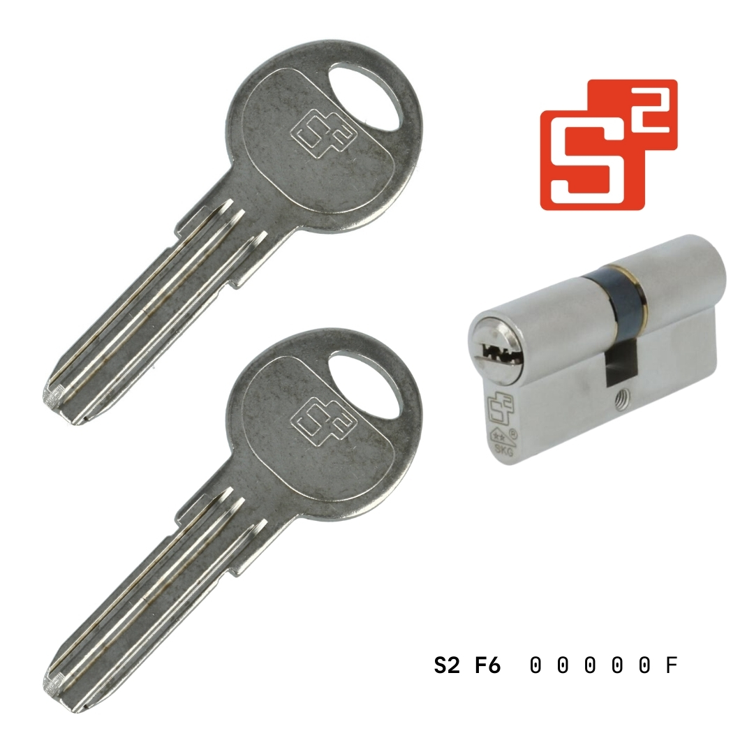 Extra sleutel voor S2 veiligheidscilinders F6 SKG2