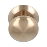 Voordeurknop BASIC LB65V vast op rozet PVD licht brons