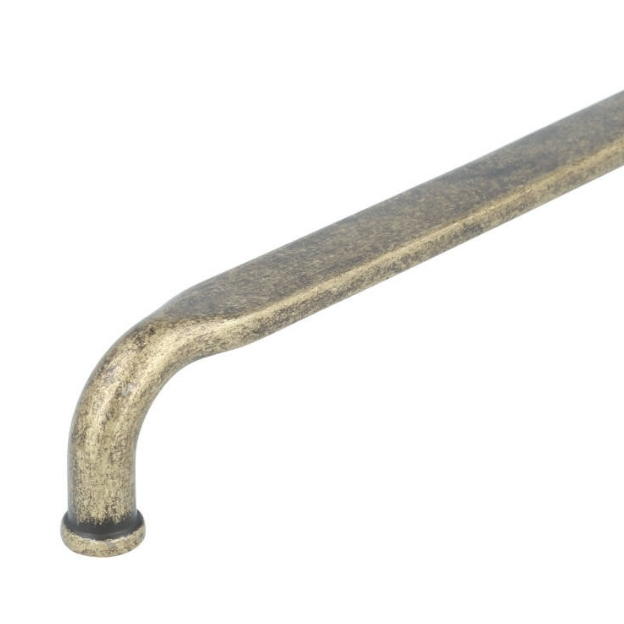 Beugelgreep plat zamak messing antiek 160 mm - Afbeelding 2