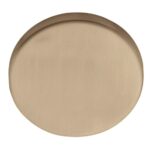 Blindplaatje Rond verdekt PVD licht brons
