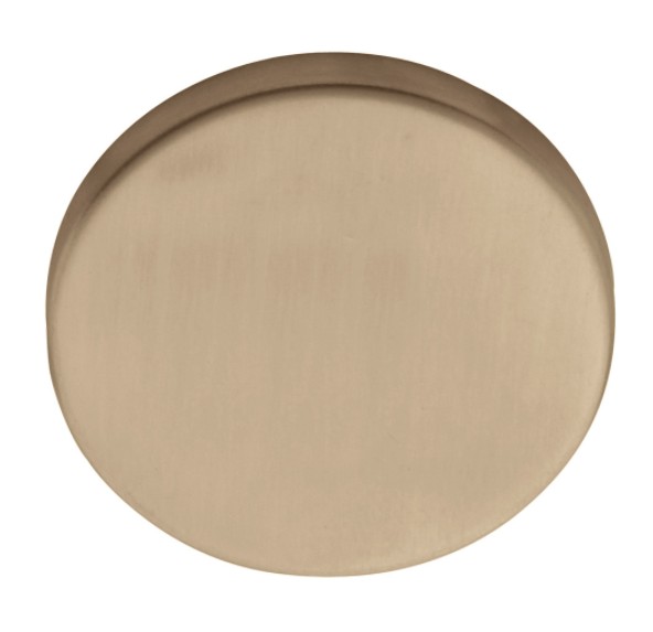 Blindplaatje Rond verdekt PVD licht brons