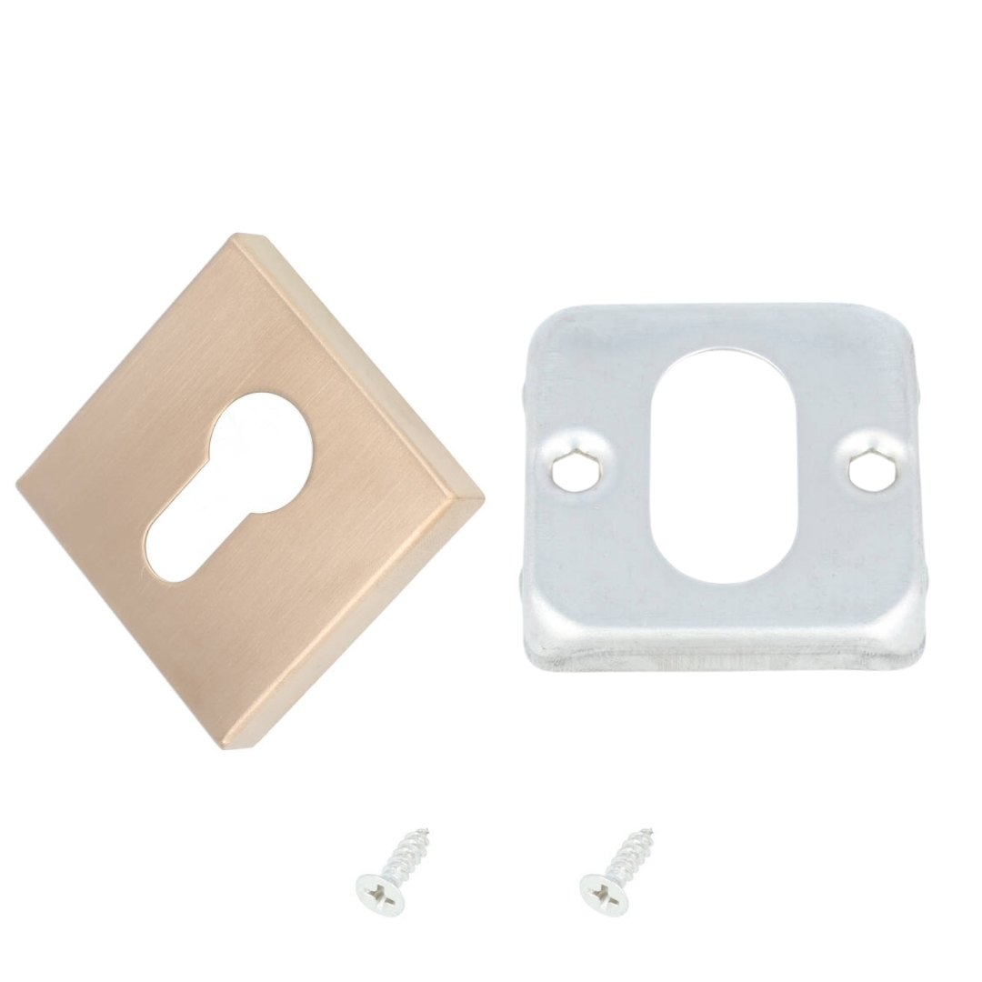 PC-Plaatje vierkant 53x53x10 PVD licht brons - Afbeelding 2