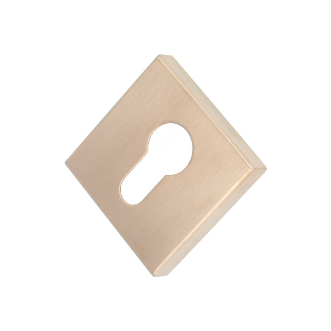 PC-Plaatje vierkant 53x53x10 PVD licht brons - Afbeelding 3