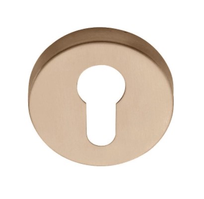 Cilinderplaatje BASIC LBY50D 10 mm PVD licht brons