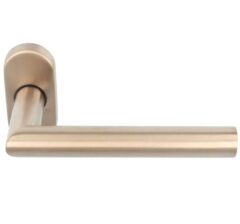 Deurkruk Angela op ovaal rozet PVD licht brons