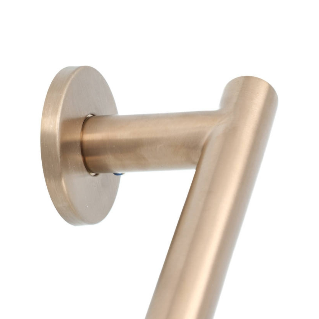 Deurklink Pho op ronde rozet PVD licht brons - Afbeelding 4