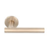 Deurkruk BASIC LBVII-19 op ronde rozet PVD licht brons