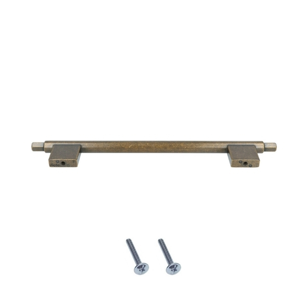 Greep zamak messing antiek 192 mm - Afbeelding 2