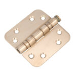 Kogellagerscharnier 8989 mm ronde hoek PVD licht brons