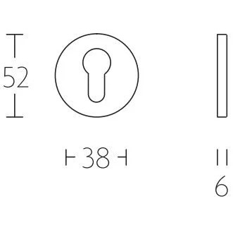 PC-Plaatje Rond PVD licht brons - Afbeelding 2