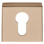 PC-Plaatje vierkant 53x53x10 PVD licht brons